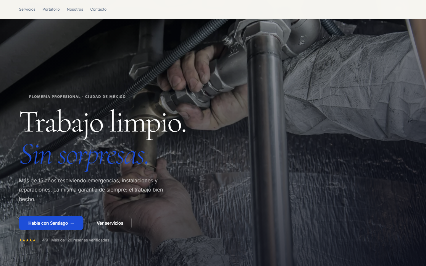 Plomería 24/7 — Lead generation